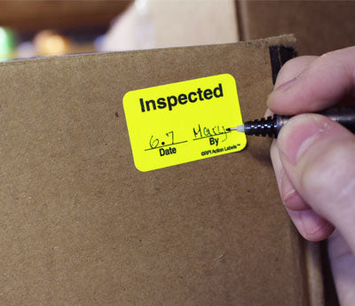 Writable Quality Control Action™ Labels