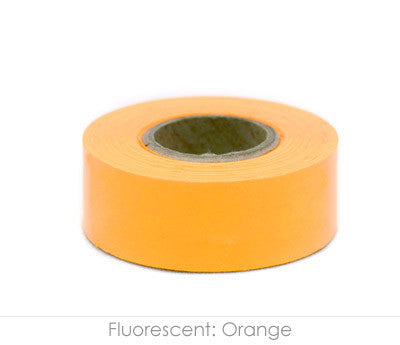 1" Removable Neon Orange Labeling Tape
