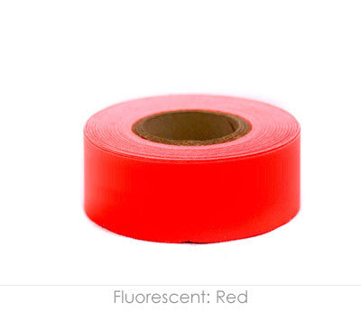 1" Removable Neon Red Labeling Tape