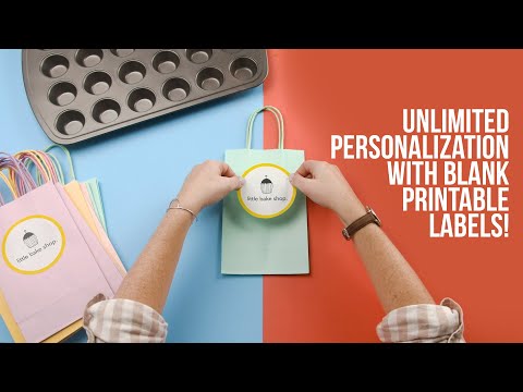 Half Sheet Printable Shipping Labels, 8.5 x 5.5-Inch