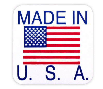 1" x 1" Made in USA Labels