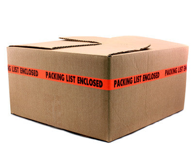 Packing List Enclosed Sticky Tape on Box