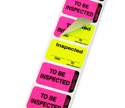 Permanent Double-Layer Action™ Quality Control Labels - 1" x 1-1/2"